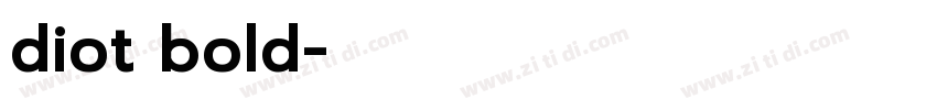 diot　bold字体转换